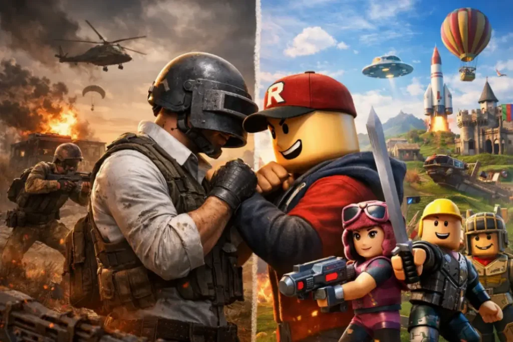PUBG Mobile vs Roblox: кто выигрывает борьбу за игроков